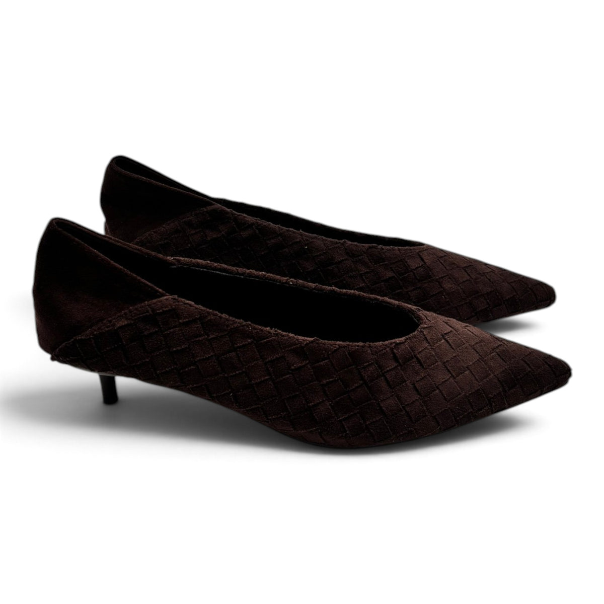Batix 333-362 Dècolletè kitten heel effetto scamosciato intrecciato