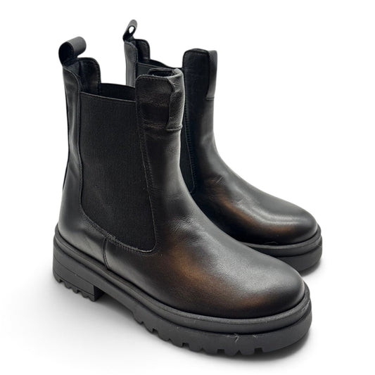 Deky 1522 Chelsea boots in vera pelle con elastici laterali
