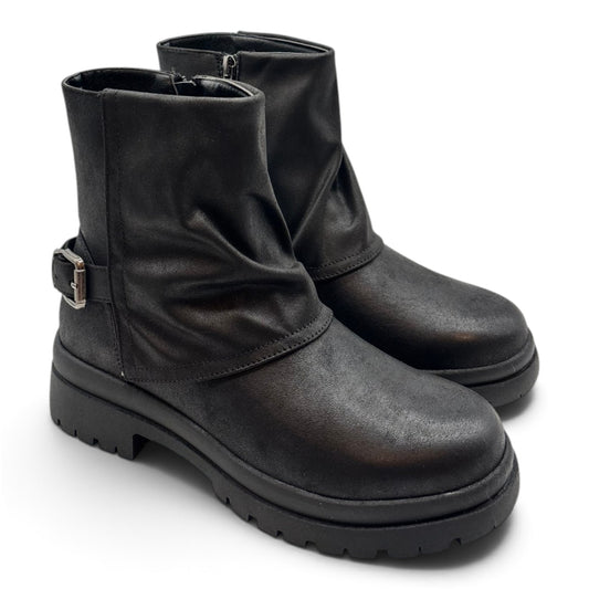 Batix 555 Stivaletti biker a effetto stropicciato