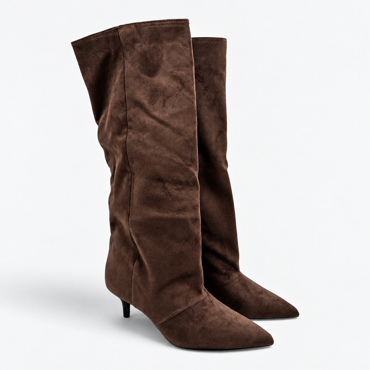 Batix Stivali slouchy a tubo con tacco kitten heel H8-1351H