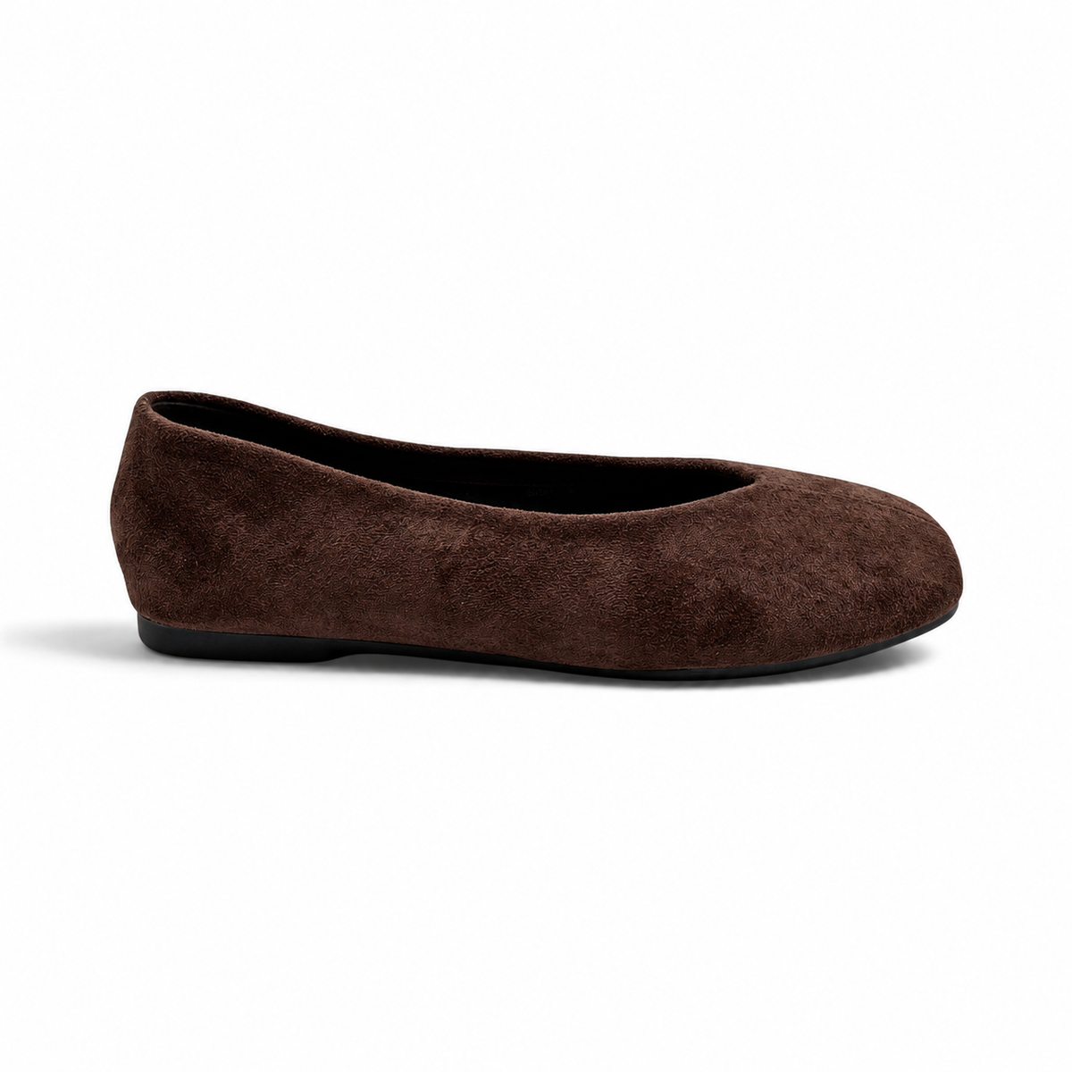 Batix KL2959 Ballerine effetto scamosciato con scollatura geometrica a V