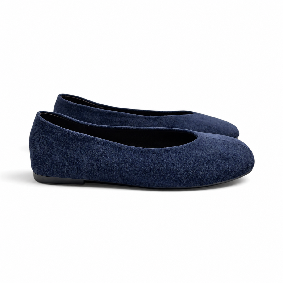 Batix KL2959 Ballerine effetto scamosciato con scollatura geometrica a V