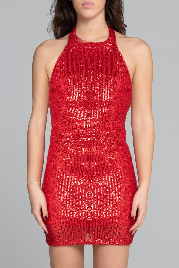 3045 DRESS WITH SEQUINS