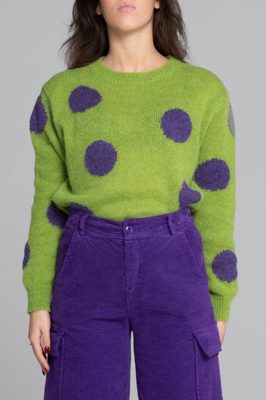 4007 SWEATER WITH POLKA DOT