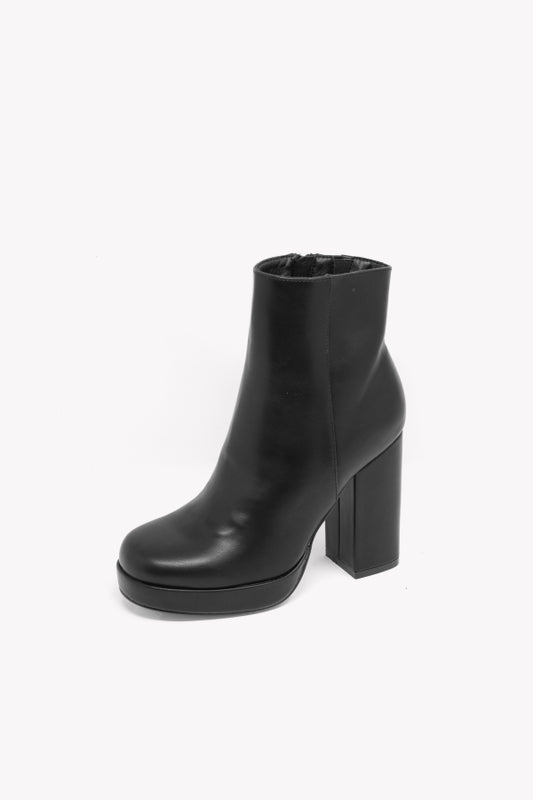 MP361-1 BLACK ANKLE BOOT WITH 12 HEEL AND PLATFORM